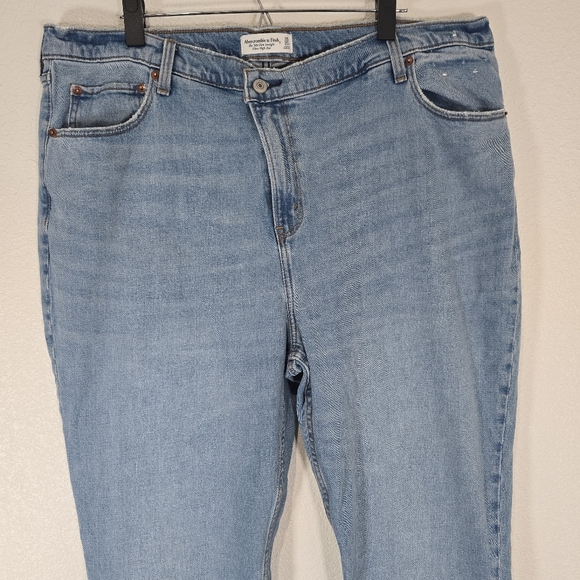 Abercrombie & Fitch 90s‎ Slim Straight Ultra High Rise Jeans Plus Size 35/20R - Picture 5 of 11